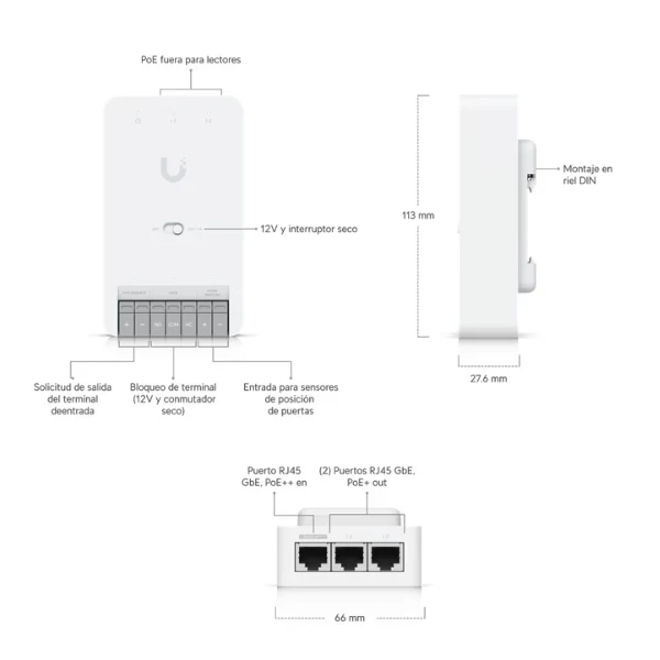 Acceso a Puertas Ubiquiti UniFi Access Door Hub Mini - Image 7