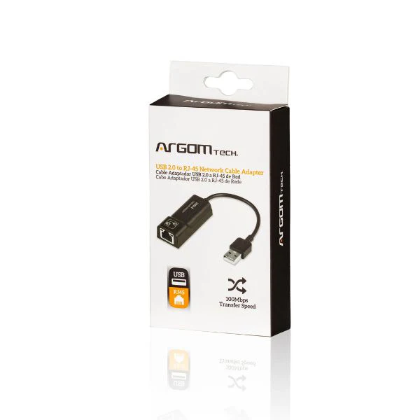 Adaptador ARGOM USB 2.0 a Gigabit RJ45 - Image 2