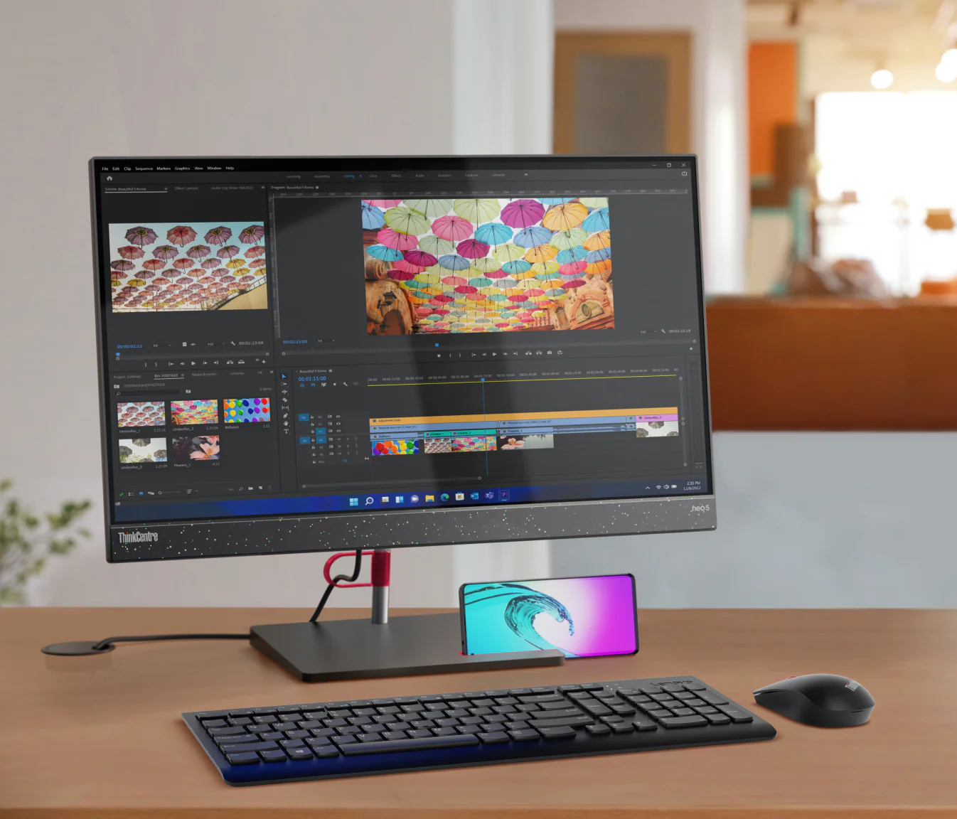 All-in-One Lenovo ThinkCentre neo 50a 27 Gen 5 - Intel Core i5-13420H 13ª Gen - 27" Full HD - 16GB DDR5 - 512GB SSD - Wi-Fi 6 - Windows 11 Pro - Luna Gray - 12SB004ALS - Image 7
