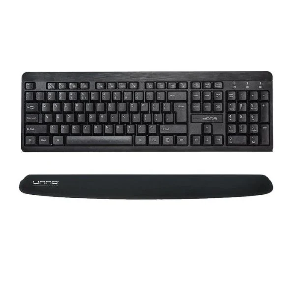 Almohadilla para teclado/reposa muñeca Unno Tekno Gel Ergonomico Negro Mp6006Bk - Image 2