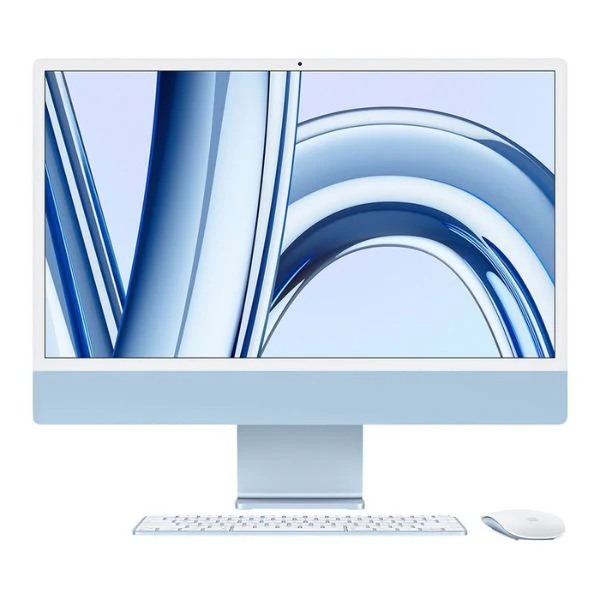 iMac 24" - Apple M3 8-Core CPU - 16GB RAM - 512GB SSD - 8-Core GPU - macOS - Blue - Z197001Z8