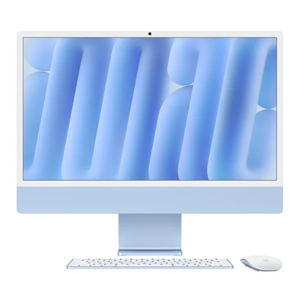iMac 24" - Apple M4 8-Core CPU - 16GB RAM - 256GB SSD - 8-Core GPU - macOS - Blue - MWUF3LL/A