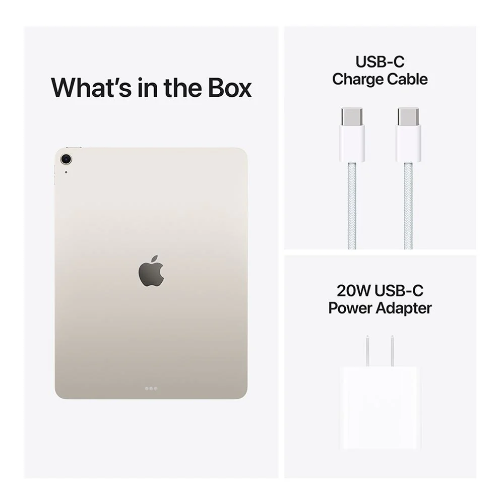 Tablet Apple iPad Air 13" - M3 - Wi-Fi - 128GB - (2025) - Starlight - MCNK4LL/A - Image 6