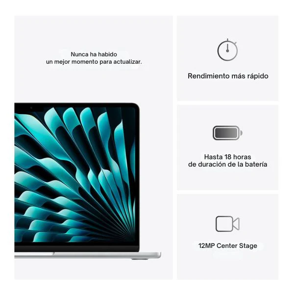 Laptop Apple MacBook Air 15 MW1K3LL/A Pantalla 15.3" - M4 - 16GB Memoria - 512GB SSD - 10-Core GPU - Starlight" - Image 3