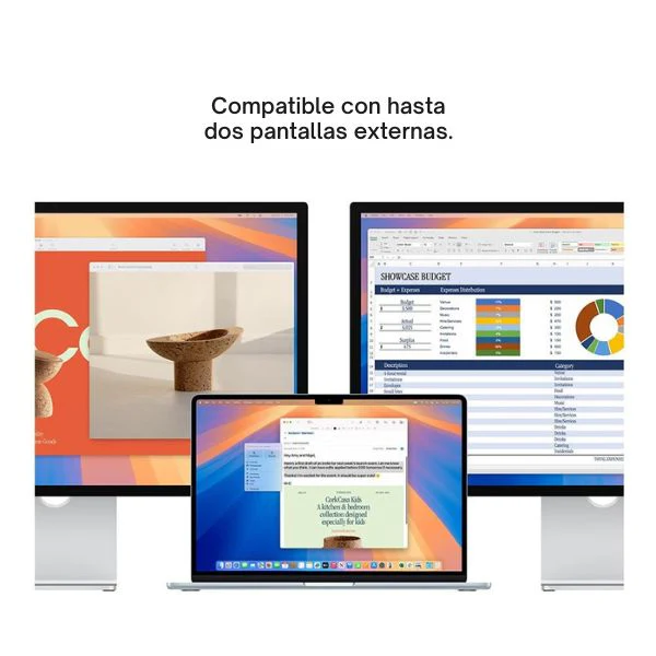 Laptop Apple MacBook Air 15 MW1M3LL/A Pantalla 15.3" - M4 - 16GB Memoria - 256GB SSD - 10-Core GPU - Midnight - Image 7