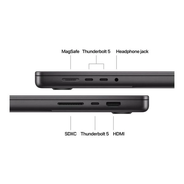Laptop Apple MacBook Pro 16 Z1FT000DA Pantalla 16.2" - M4 Max - 128GB Memoria - 4TB SSD - 40-Core GPU - Space Black - Image 4
