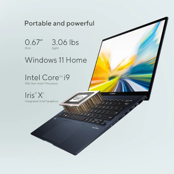 Laptop ASUS ZenBook 14 OLED Intel Core i9-13900H Pantalla 14" OLED Táctil 2.8K 90Hz - 16GB LPDDR5 - 1TB SSD PCIe 4.0 - UX3402VA-IS94T - Image 3