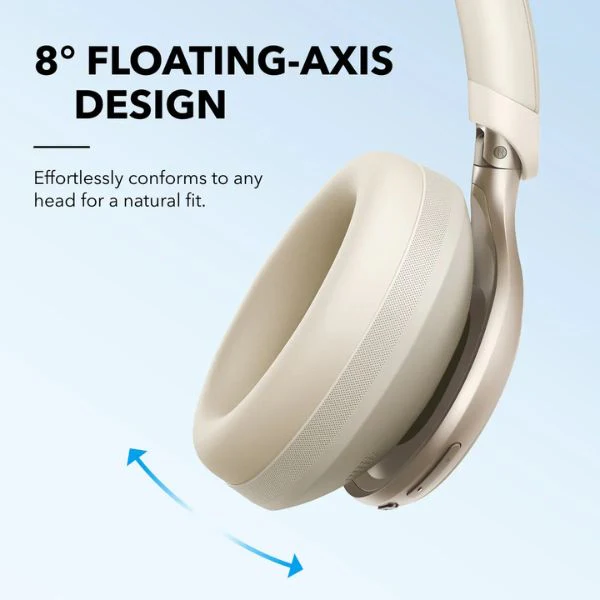 Audífonos Anker Space One Active Noise Cancelling Bluetooth White - Image 4