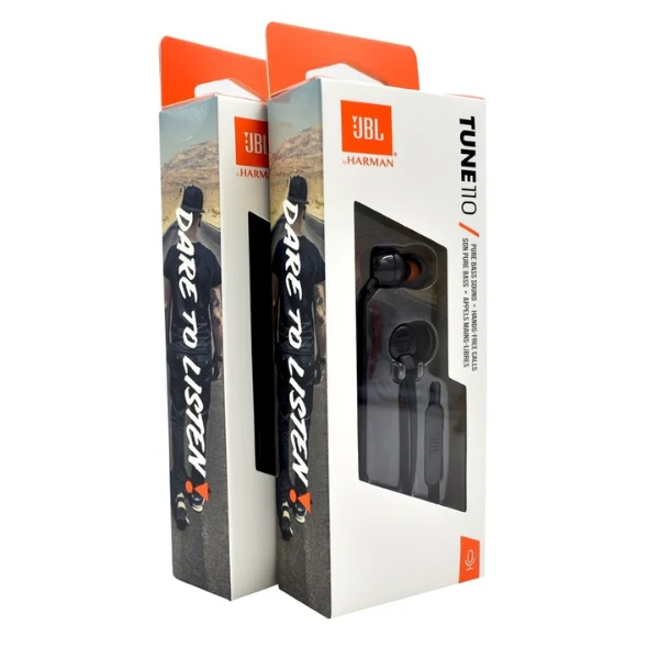 Audífonos JBL Tune 110 In-Ear Cableados con Conector 3.5mm - Negro - Image 4