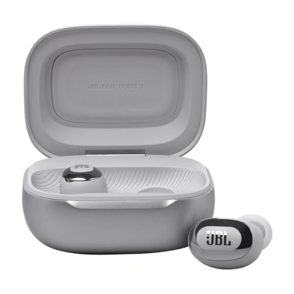 Audífonos JBL Live Buds 3 True Wireless - Cancelación de Ruido - Bluetooth - Silver - JBLLIVEBUDS3SIL - Image 6