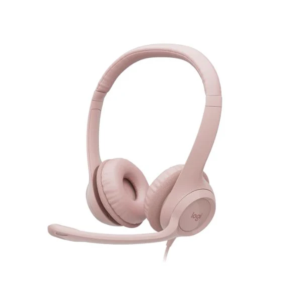 Audífonos - Micrófono Logitech H390 USB Rosado