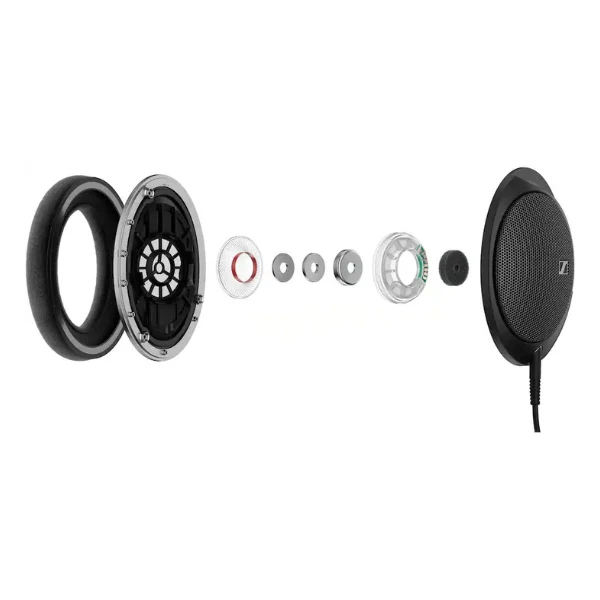Audífonos Sennheiser HD 550 Over-Ear Open-Back Wired Headphones - Black - Image 4