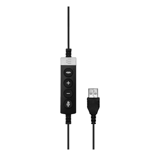 Audífonos Sennheiser SC260 Diadema Binaural con Cable Micrófono con Cancelación de Ruido Doble Auricular Banda Ancha Easy-Disconnect Compatible con Teléfono de Escritorio - Negro - Image 3