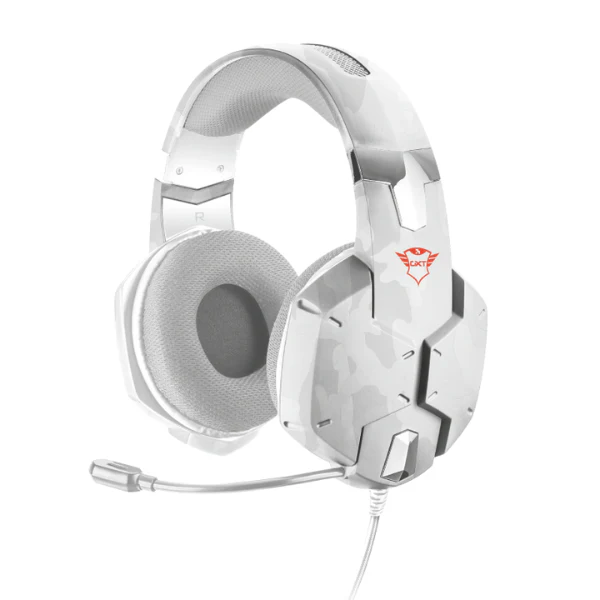 Audifonos Trust GXT 322W Carus Gaming Microfono 3.5MM Color Camo Blanco 20864 - Image 3