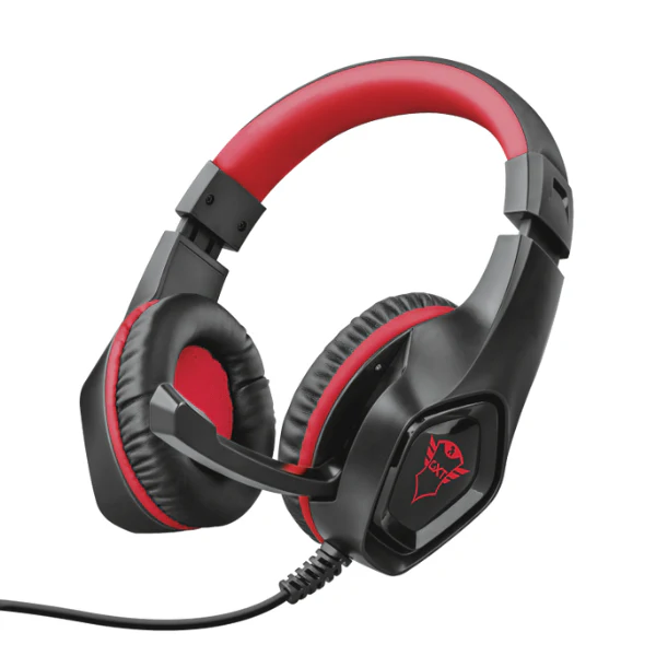 Audifonos Trust GXT 404R Rana Gaming Microfono 3.5Mm Negro Rojo 23439