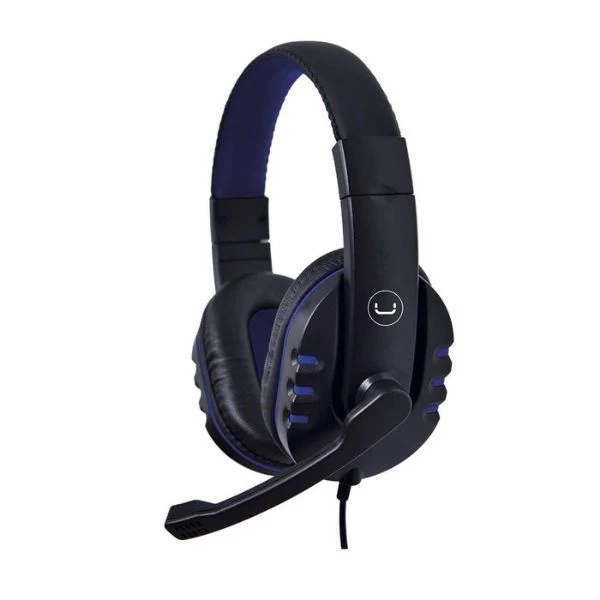 Audifonos Unno Tekno Ace 13 Microfono Usb Banda Ajustable Negro Azul Hs7213Bl