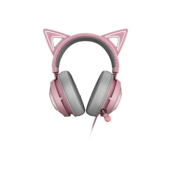 Audifonos USB Razer Kraken Kitty RGB Sonido envolvente espacial THX 7.1 - Iluminación Chroma RGB - Micrófono retráctil RZ04-02980200-R3M1 - Image 2