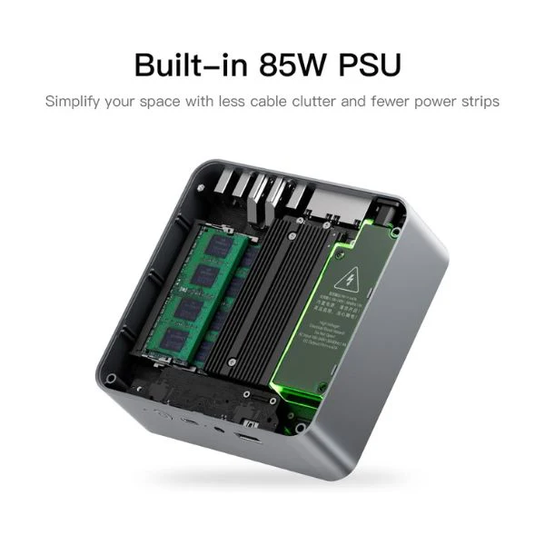 Mini PC Beelink EQi12 Ai – Intel Core i5-12450H, 24 GB LPDDR5, 500 GB SSD NVMe, Doble HDMI 4K, Copilot, PSU Integrada - Image 3