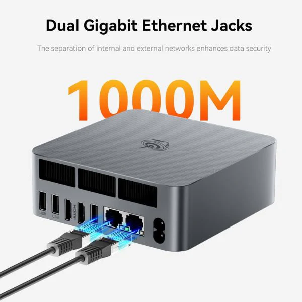 Mini PC Beelink EQR6 Ai – AMD Ryzen 7 6800U – 24 GB RAM – 500 GB SSD – Doble HDMI 4K – WiFi 6 – Bluetooth 5.2 - Image 6