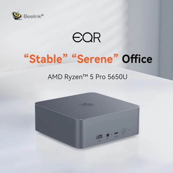 Mini PC Beelink EQR5 - AMD Ryzen 5 5650U - 32GB DDR4 - 1TB SSD - Dual HDMI 4K UHD - WiFi 6 - BT5.2 - Image 2