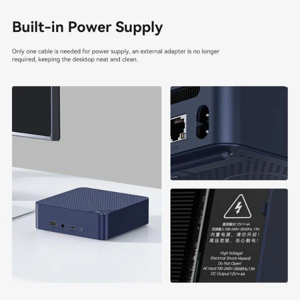 Mini PC Beelink U59 - Intel N5105 - 16GB RAM - 500GB SSD - Dual HDMI 4K UHD - WiFi 5 - BT4.0 - Image 3
