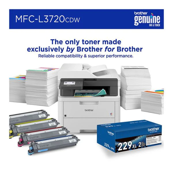 Impresora Brother MFC-L3720CDW - Color Láser LED - Wi-Fi - Dúplex - Copia, Escanea y Fax - MFCL3720CDW - Image 4