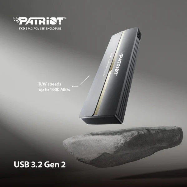 Case para Disco Externo Patriot TXD SSD M.2 2280 PCIe – USB 3.2 Gen2 – Hasta 1000MB/s - Image 6