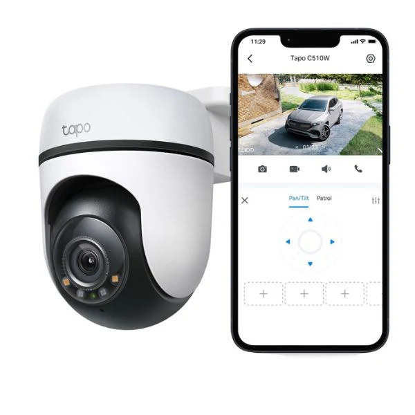 Cámara de Seguridad TP-Link Tapo C510W V2 - Wi-Fi Exterior 2K - 360 Grados - Detección IA - Visión Nocturna Color - IP65 - Alarma - Image 4