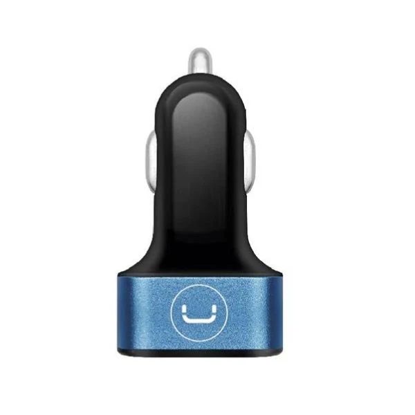 Cargador Unno Usb 3Ptos Para Auto 6.0A 12V Indicador Led PW5022BK - Image 2