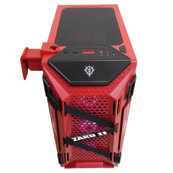 Case ASUS TUF Gaming GT301 ZAKU II Edition ATX mid-Tower 120mm Aura RGB Fan, Headphone Hanger,360mm Radiator, Gundam - Image 3