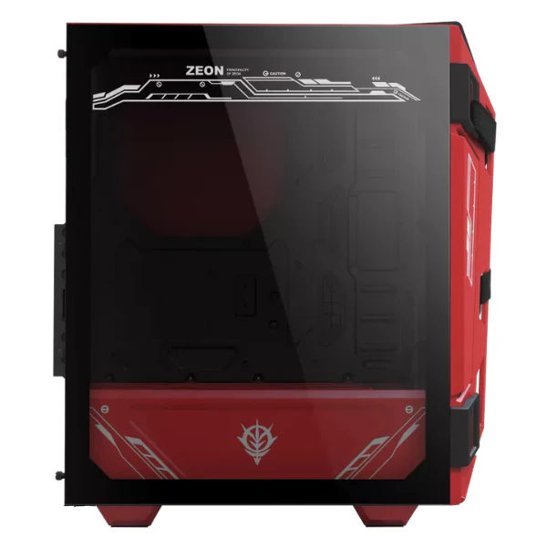 Case ASUS TUF Gaming GT301 ZAKU II Edition ATX mid-Tower 120mm Aura RGB Fan, Headphone Hanger,360mm Radiator, Gundam - Image 4