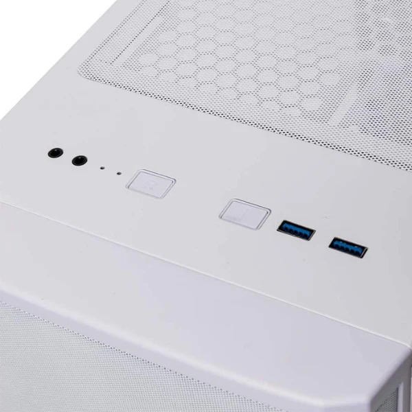 Case BIT FENIX Nova Mesh SE TG ARGB White Mesh ATX/Micro ATX/Mini ITX Temper Glass Aura SYNC/Mystic Light/RGB Fusion 2.0 - Image 4