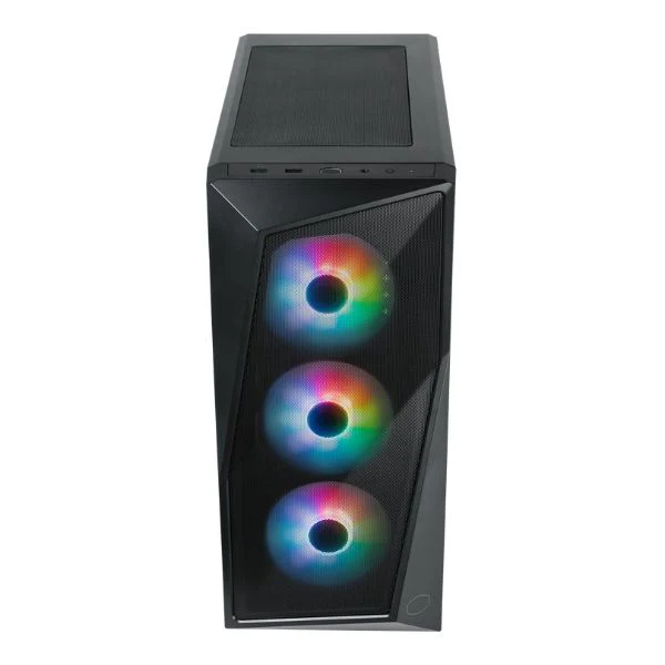 Case Cooler Master CMP 520 Mid Tower - Negro, USB 3.0, HD Audio, 3x Fan 12cm ARGB, Frontal de Malla, Lateral de Vidrio - Image 5