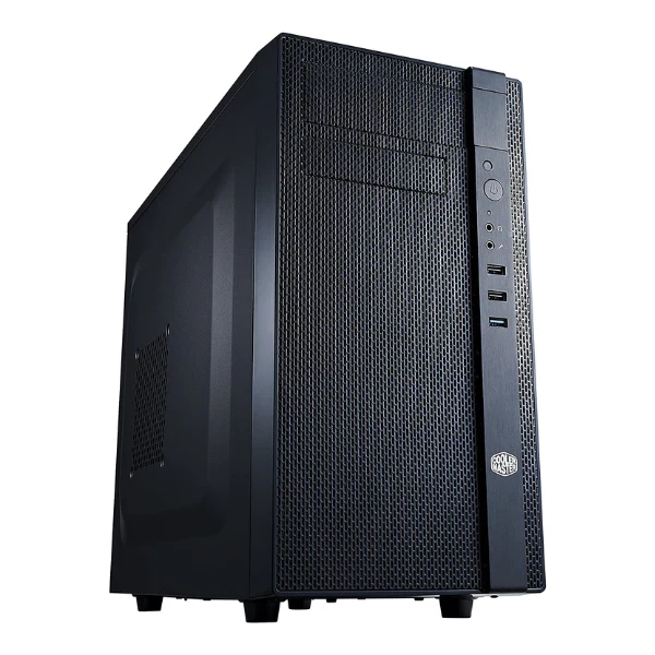 Case gaming Cooler Master N200/ Mini Tower/ Micro-ATX y Mini-ITX/ 1x USB 3.0 + 2x USB 2.0/ HD Audio/ Panel frontal mallado/ Negro
