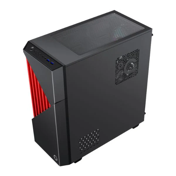 Case Gamer GameMax Contac COC/ Mid Tower/ Negro-Rojo/ Vidrio Templado/ 3x Fan ARGB - Image 6