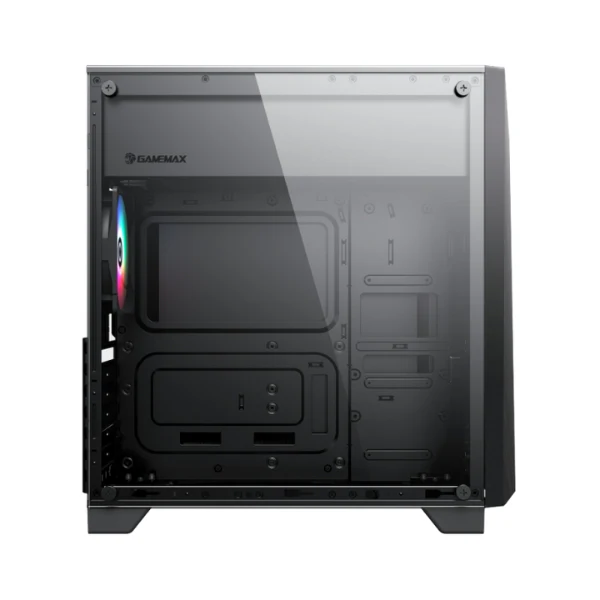 Case gaming GAMEMAX NOVA N6 - Mid Tower - ATX - Negro - USB + ARGB - HD Audio - Fan trasero - Vidrio templado - Image 7