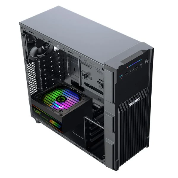 Case gaming GAMEMAX GM-ONE/ Mid Tower/ ATX/ 3x Fan ARGB 120mm/ Lateral Acrílico/ USB 3.0/ Negro - Image 2