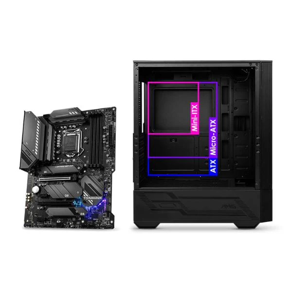 Case gaming MSI MAG Forge 112R/ Mid Tower/ ATX/ Vidrio Templado/ 4x Fan ARGB - Image 5