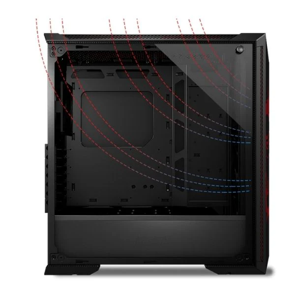 Case gaming MSI Gungnir 100D/ Mid Tower/ ATX/ Ventilador Trasero/ Vidrio Templado - Image 7