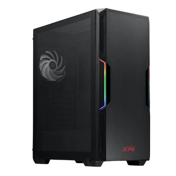 Case gaming XPG STRAKER AIR / MID-Tower/ ATX negro/ 2x USB/ HD Audio/ 2x Fan ARGB 120mm/ Panel lateral de vidrio templado - Image 2