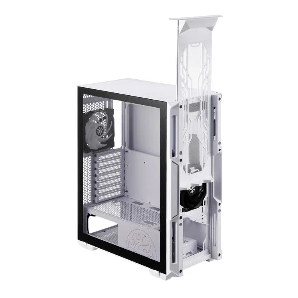 Case gaming XPG Starker/ Mid Tower/ ATX/ 2x Fan LED/ Vidrio Templado/ Blanco - Image 3