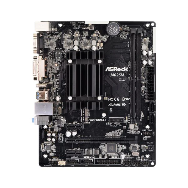 Tarjeta Madre ASRock J4025M - Micro ATX - Intel Dual-Core J4025 - DDR4 8GB - HDMI 2.0 - 7.1 Audio - USB 3.2 Gen1 - Image 2