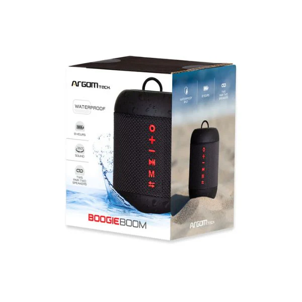 Corneta Argom Boogie Boom - 5W - Bluetooth 5.0 - IPX7 Resistente al Agua - TWS - Negro - ARG-SP-3120BK - Image 5
