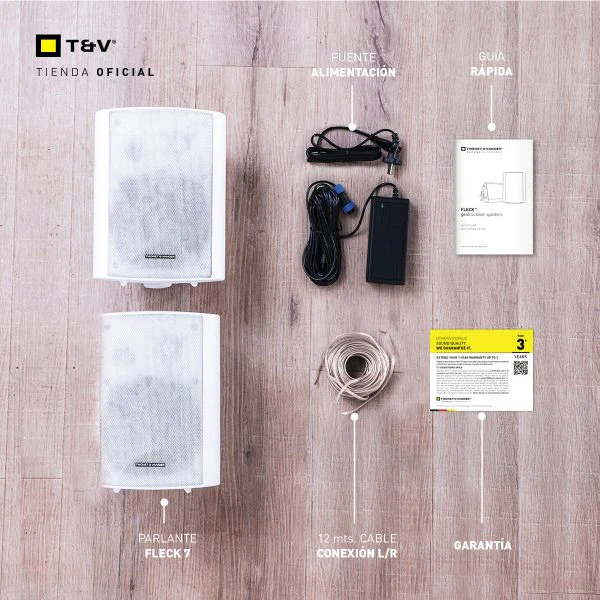 Cornetas Thonet & Vander 300W Bluetooth 70W Fleck 7 Tws 2Nd White - Image 3
