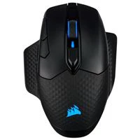Corsair Dark Core RGB Pro SE Wireless FPS/MOBA Gaming Mouse w/ Slipstream Technology Backlit RGB LED 18000 DPI Optical Qi Wireless Charging Certified - Black