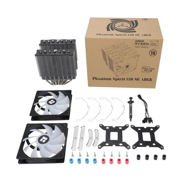 CPU Cooler Thermalright Phantom Spirit 120 SE ARGB - 265 W - 66.17 CFM - 25.6 dBA - Negro - Image 6