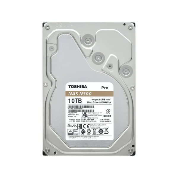 Disco Duro HDD Toshiba N300 PRO 10TB 7200 RPM Cache 512MB SATA III 6Gb/s 3.5" - Image 2