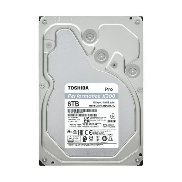 Disco Duro HDD Toshiba X300 PRO 6TB 7200 RPM SATA III 6Gb/s 512MB caché Internal CMR 3.5" - Image 3