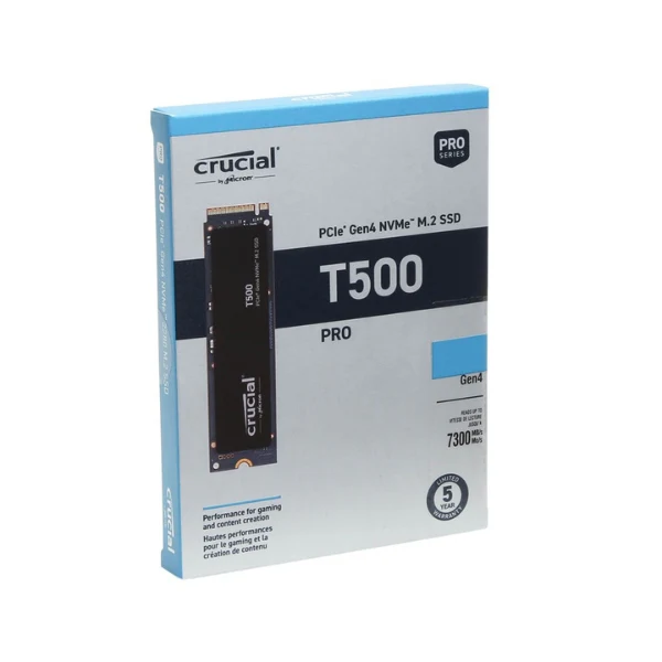 Disco Duro SSD Crucial T500 1TB TLC NAND PCIe Gen 4 x4 NVMe M.2 - Image 3