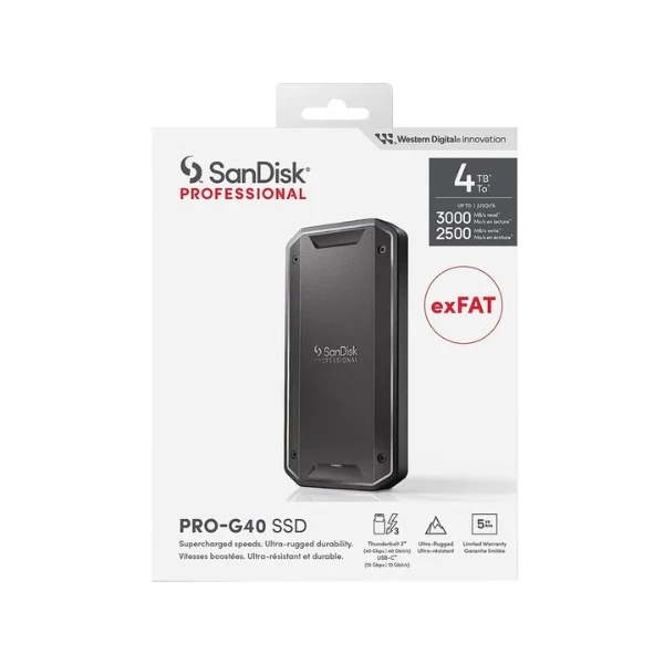 Disco Duro SSD Externo SanDisk Professional PRO-G40 1TB Thunderbolt 3 - Image 4